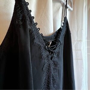 Black Lace Tank Top